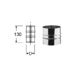 Manicotto Maschio Maschio Canna Fumaria Inox