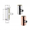 Raccordo T 90° Ridotto 80mm  Uscita Monoparete