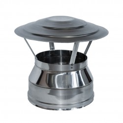 Cappello Cinese Coibentato Doppia Parete Inox - Rame