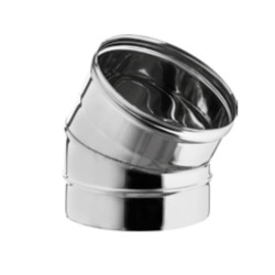 Protezione Termica Per Canna Fumaria: Scudo Per Curva 90° Laterale, Diametro 130 Mm, Vernice Senotherm Grigia, Riduce La Distanza Di Sicurezza