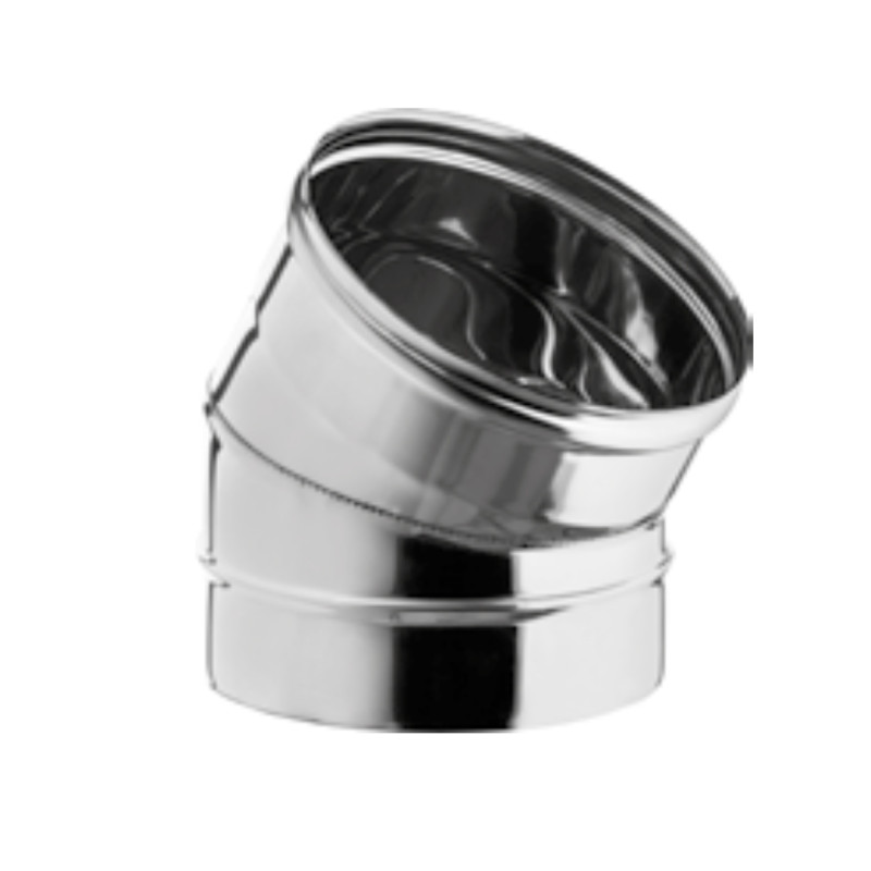 Curva 30° Canna Fumaria Inox