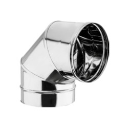 Curva 90° Canna Fumaria Inox