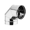 Curva 90° Canna Fumaria Inox