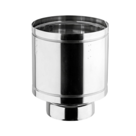 Comignolo Antivento Antipioggia a Botte Monoparete Inox