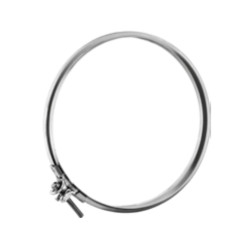 Fascetta Canna Fumaria Inox Monoparete